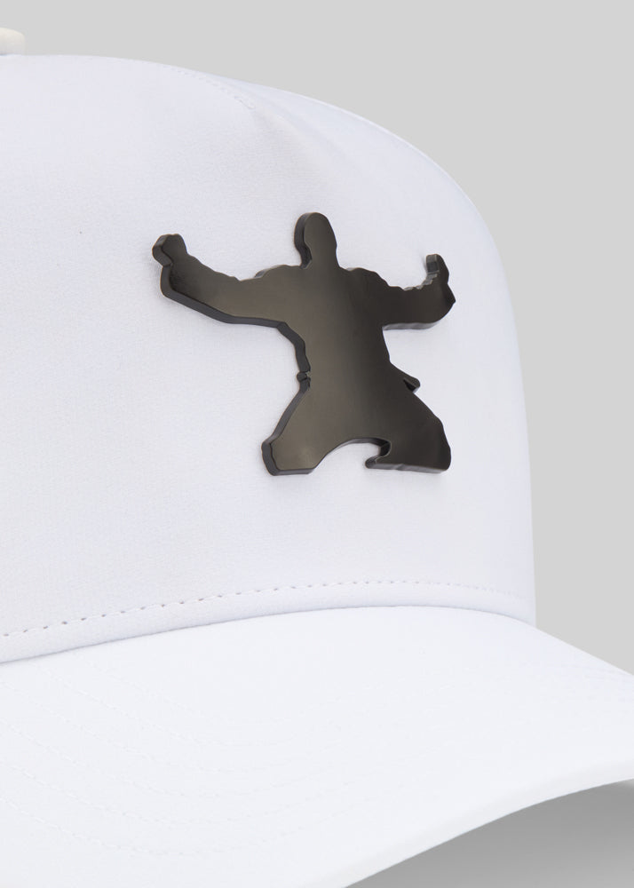 Casquette Teddy Riner | Signature réglable perforée | Logo en acier finition or, argent ou noir mat