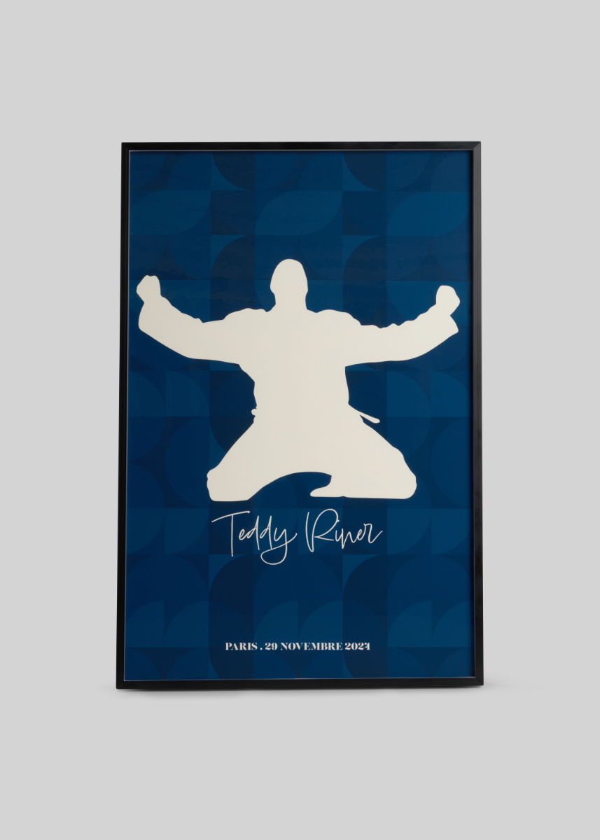 15 | LOT 15 | Tableau Teddy Riner Bleu 1m X 1m50 #2