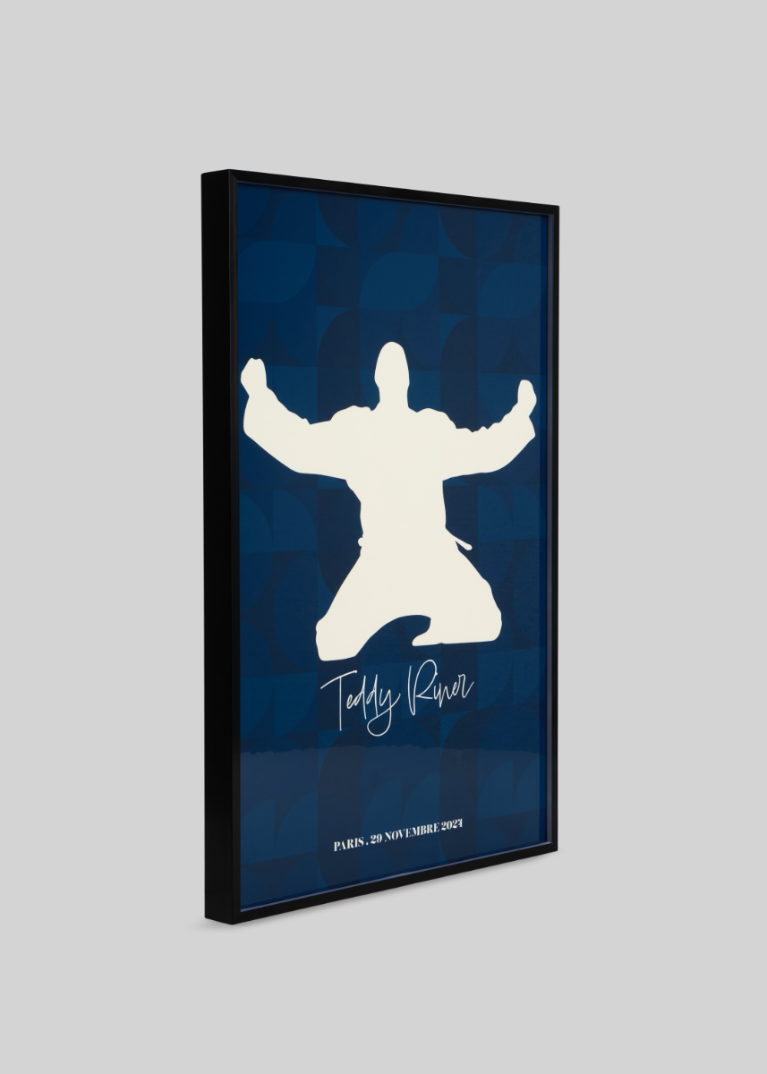 15 | LOT 15 | Tableau Teddy Riner Bleu 1m X 1m50 #2