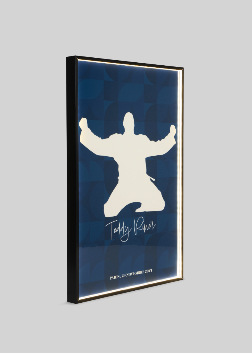 15 | LOT 15 | Tableau Teddy Riner Bleu 1m X 1m50 #2