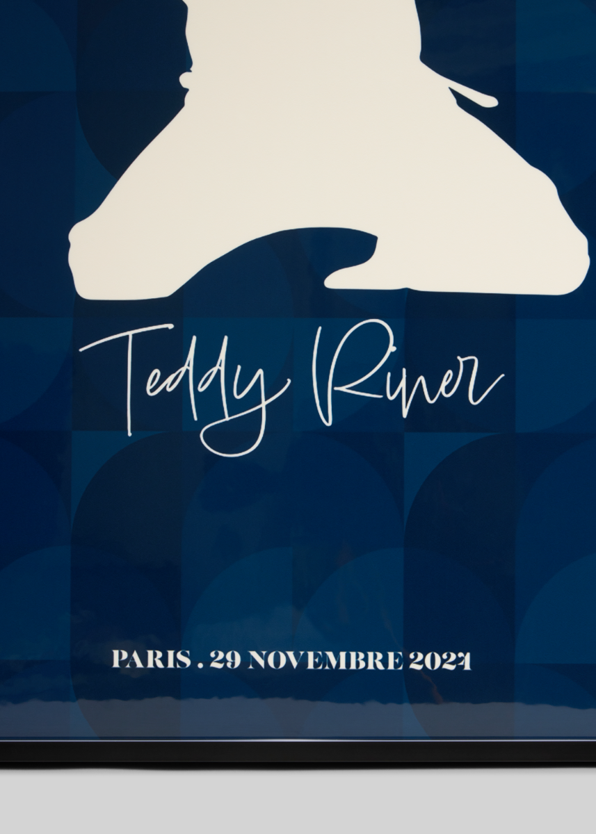 15 | LOT 15 | Tableau Teddy Riner Bleu 1m X 1m50 #2