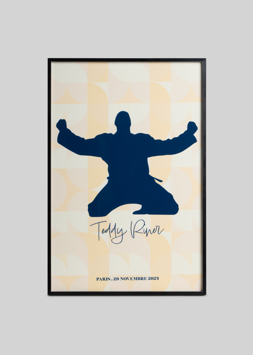 10 | LOT 10 | Tableau Teddy Riner Beige 1m X 1m50 #1