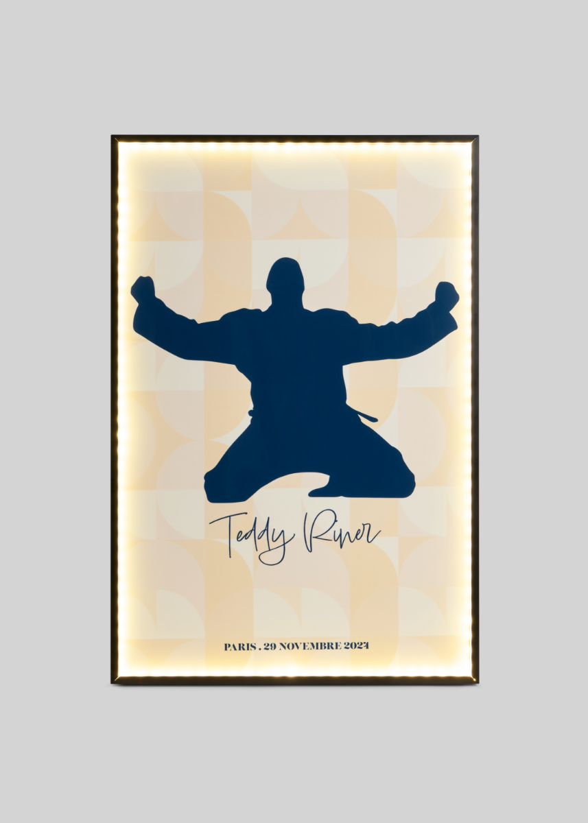 10 | LOT 10 | Tableau Teddy Riner Beige 1m X 1m50 #1