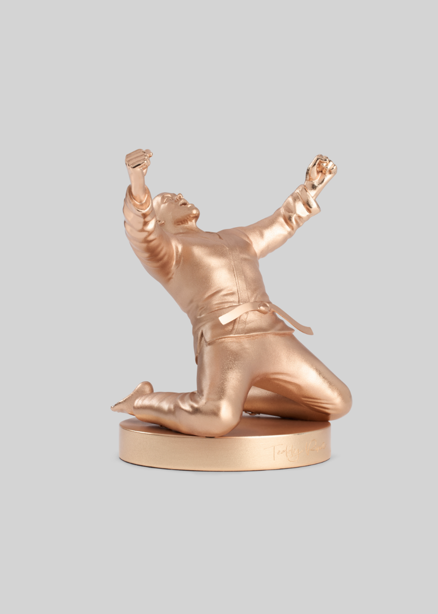 17 | LOT 17 | Statuette Teddy Riner | Dorée - à genoux - #4