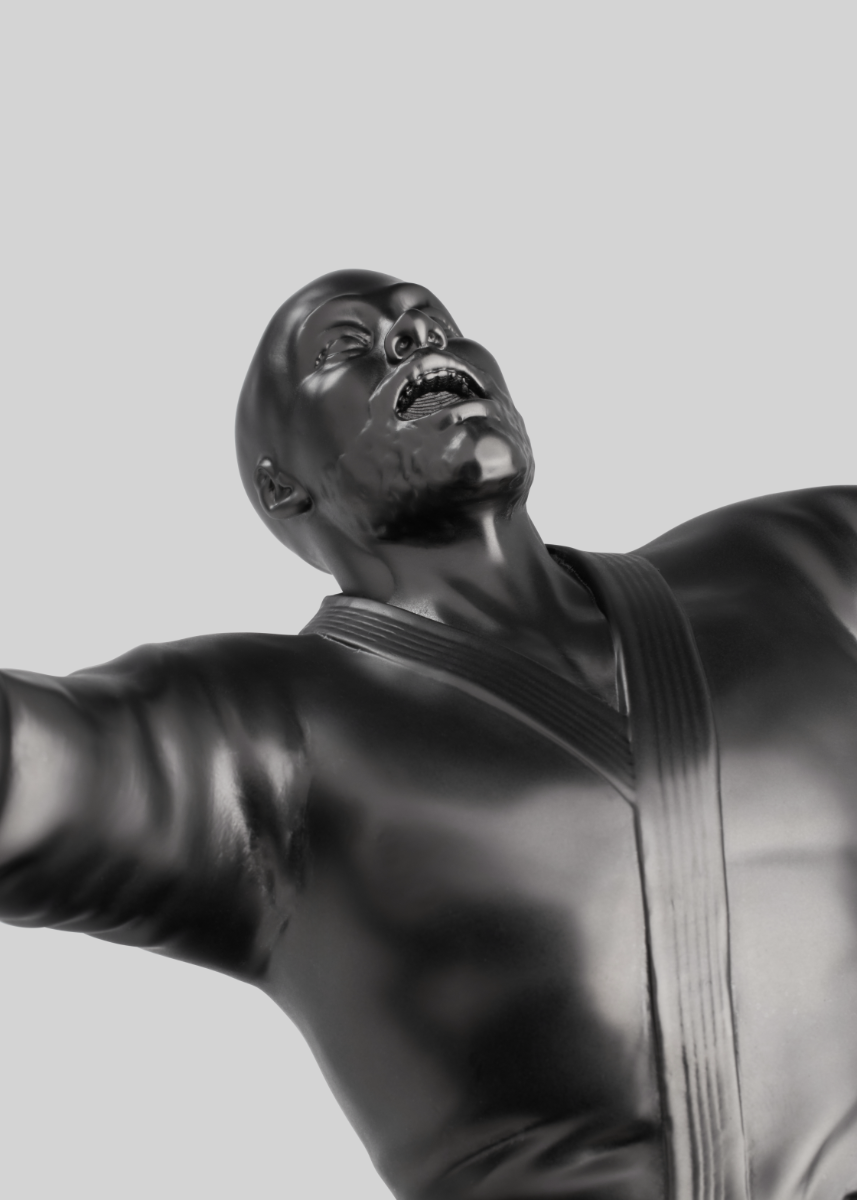 05 | LOT 5 | Statuette Teddy Riner | Noire - à genoux - #1