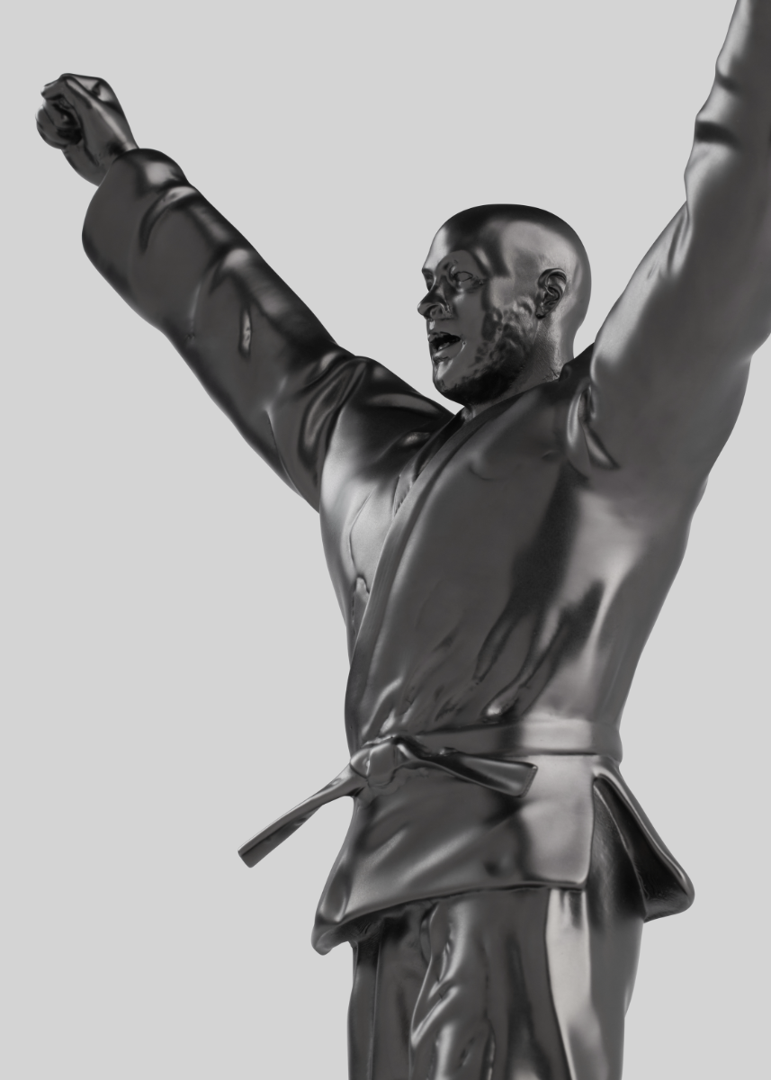 13 | LOT 13 | Statuette Teddy Riner | Noire - à Debout - #3