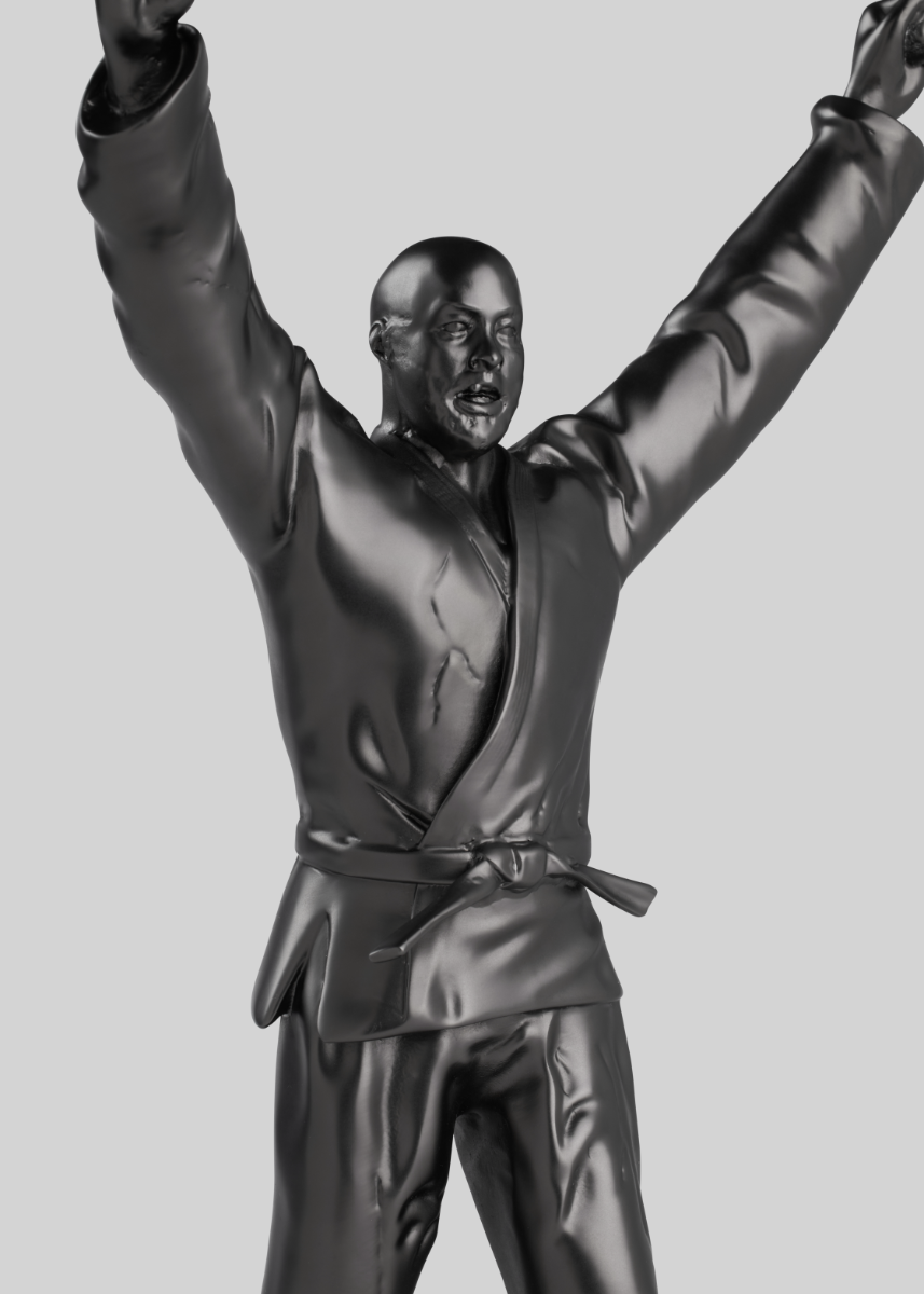 13 | LOT 13 | Statuette Teddy Riner | Noire - à Debout - #3